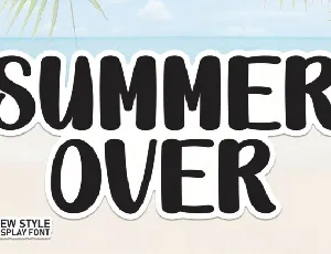 Summer Over Display font