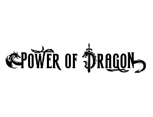 Power Of Dragon font