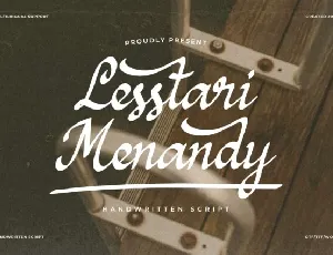 Lesstari Menandy font