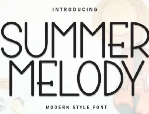 Summer Melody Display font