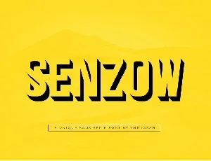 Senzow font