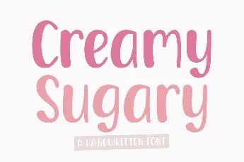 Creamy Sugary font