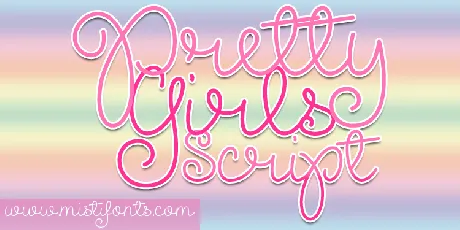 Pretty Girls Script Demo font