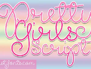 Pretty Girls Script Demo font