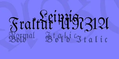 Leipzig Fraktur UNZ1A font