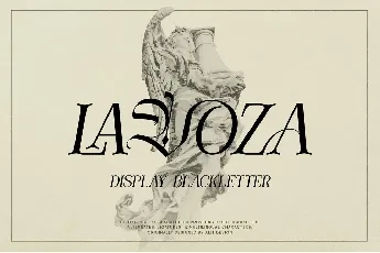 Lavoza font