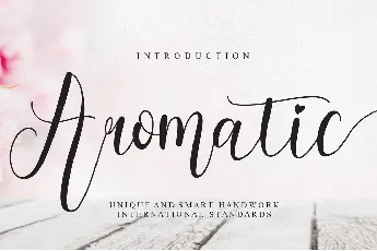 Aromatic font