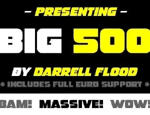 Big 500 Display font