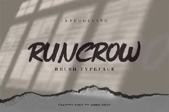 Runcrow Brush font