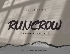 Runcrow Brush font