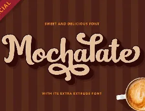 Mochalate Script font