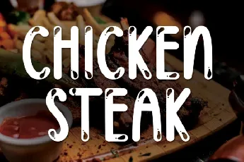 Chicken Steak Display font