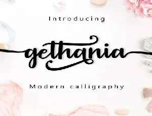 Gethania font