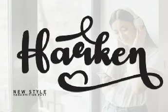 Harken Script font