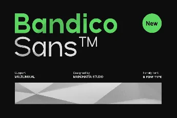 BANDICO font