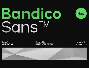 BANDICO font