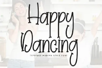 Happy Dancing Display font