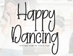 Happy Dancing Display font