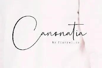 Canonatia Handwritten font