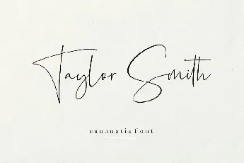 Canonatia Handwritten font