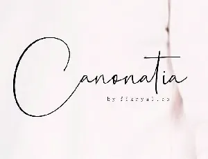 Canonatia Handwritten font