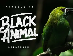 Black Animal Free font