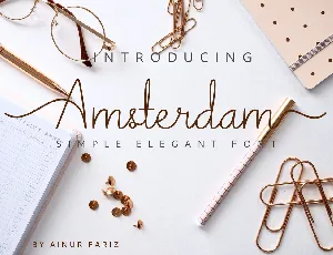 Beautiful Amsterdam font