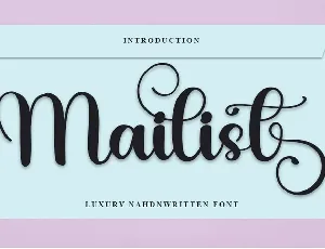 Mailist font