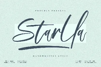 Starlla font