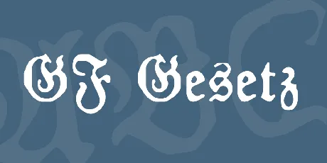 GF Gesetz font