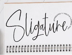 Sligature font