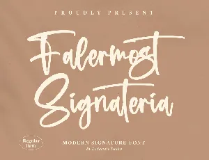 Falermost Signateria font