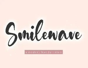 Smilewave font