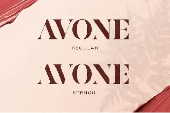 AVONE font