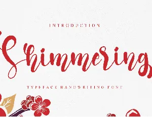 Shimmering font