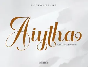 Aiytha Calligraphy font