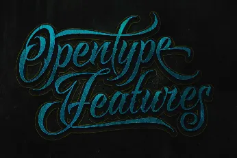 Raven Script font