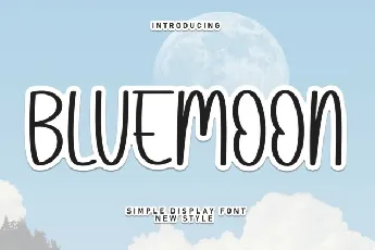 Bluemoon Display font