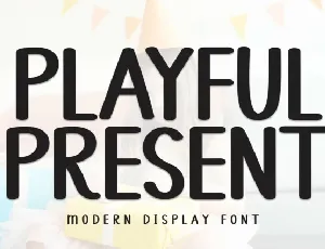 Playful Present Display font