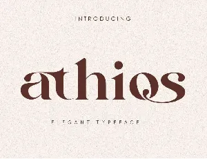 Athios font