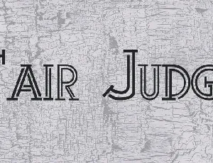 Fair Judge font
