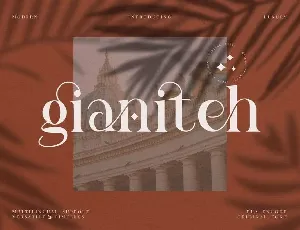 Gianiteh font