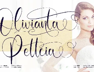 Olivianta Pettcia font