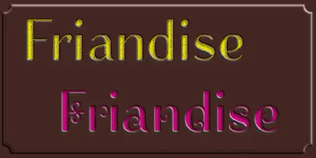 Friandise font