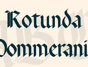 Rotunda Pommerania font