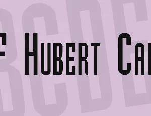 GF Hubert Caps font