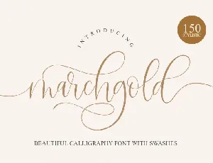 Marchgold font