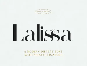 Lalissa Serif font