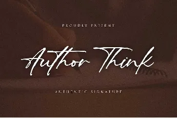 Author Think font