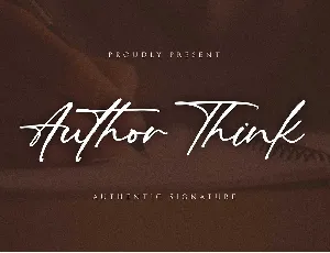 Author Think font